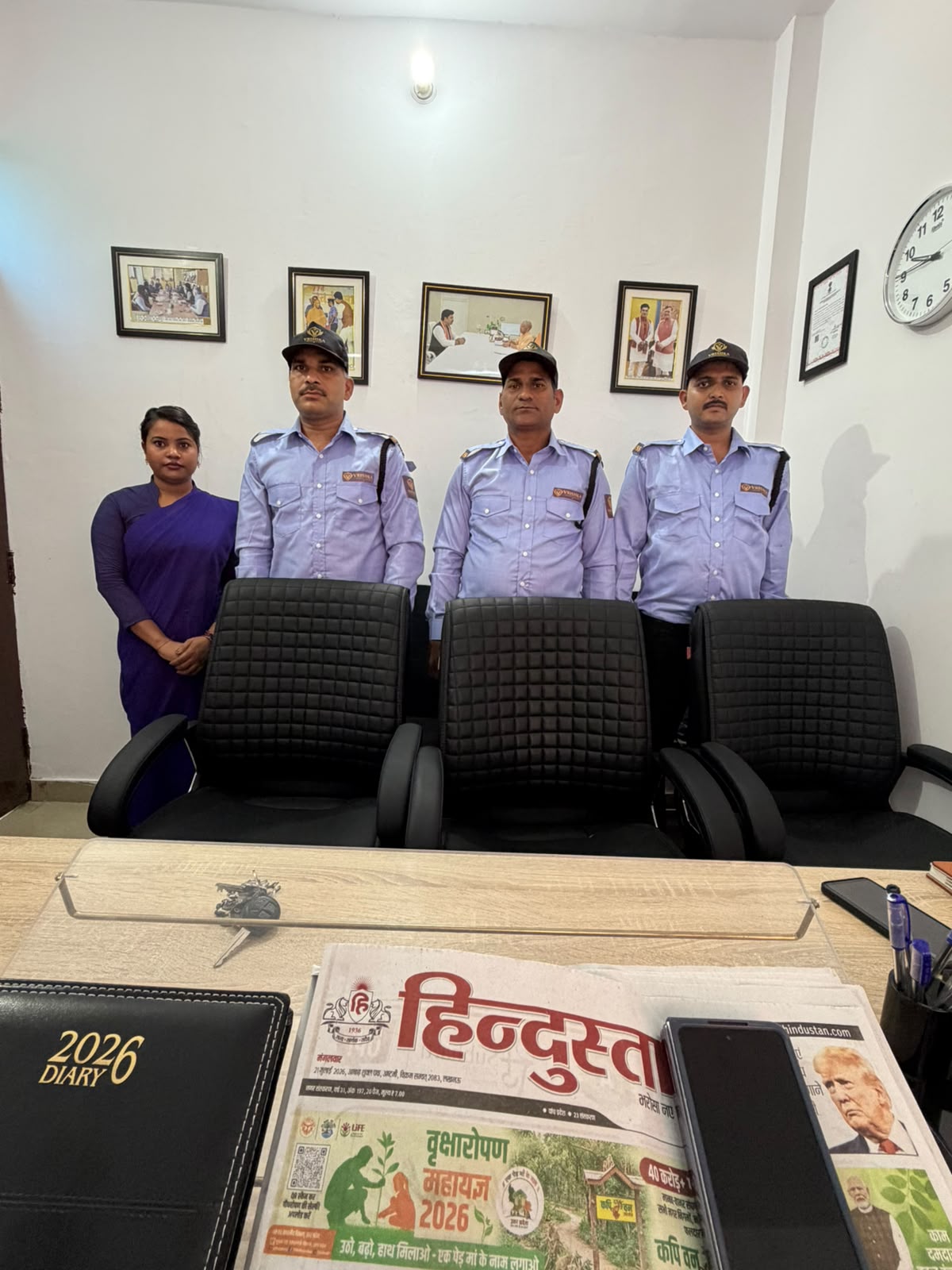 Vrishika Security team with management